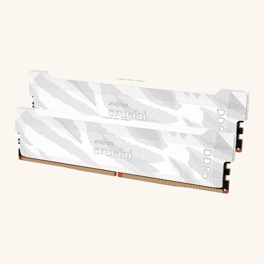 Crucial Pro DDR5 32GB Kit 6400 CL32 White UDIMM (CP2K16G64C32U5W)
